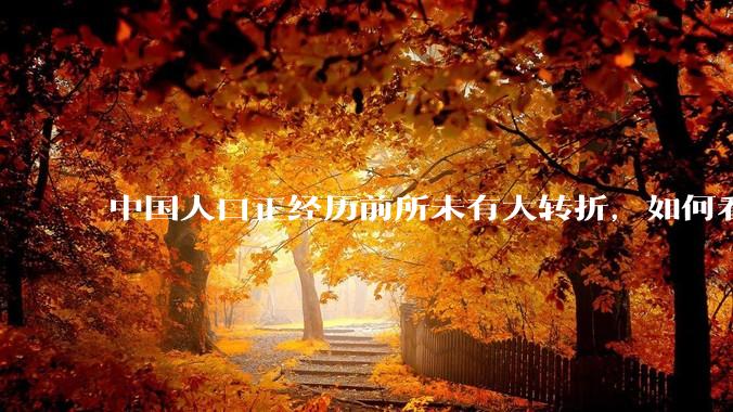 中国人口正经历前所未有大转折，如何看待中国人口负增长？应该怎样应对？